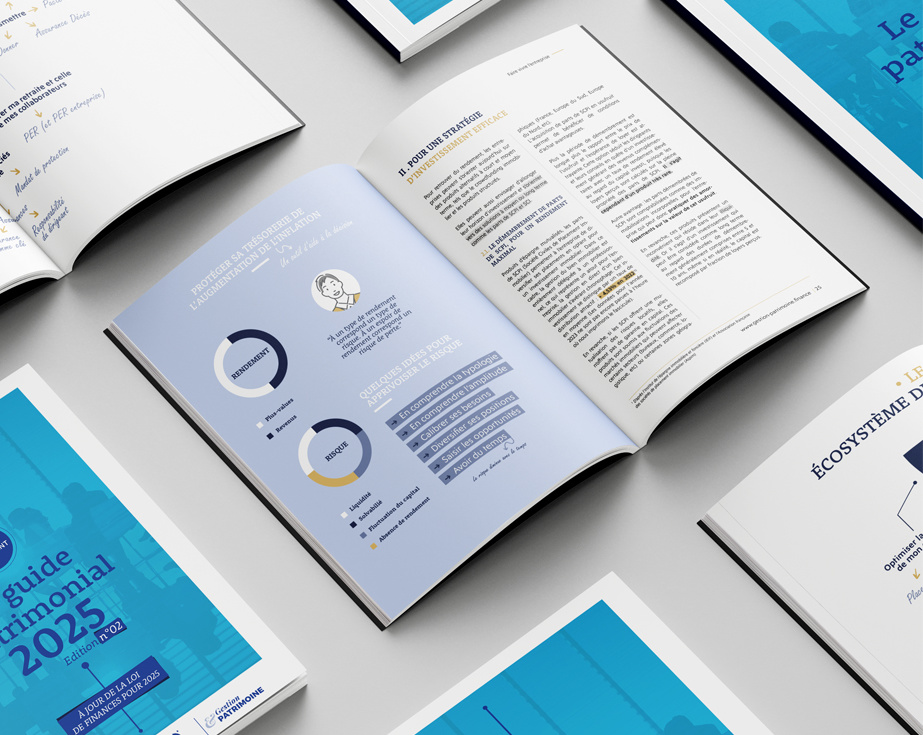 Présentation des pages du guide patrimonial 2025